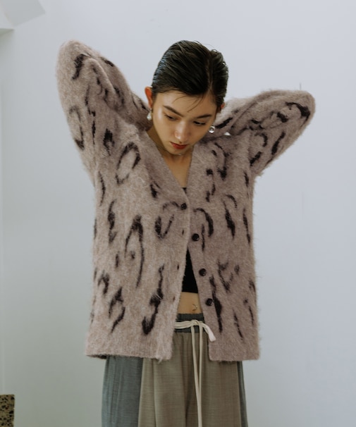 【WEB限定】ブラッシュレオパードカーディガン