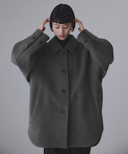 Super140'sメルトンシャツコート