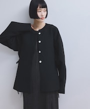 【WEB限定】ペプラムフォルムカーディガン