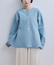 【WEB限定】ペプラムフォルムカーディガン