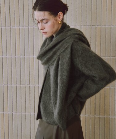 ブラッシュカシミアストール