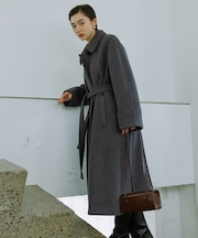 【WEB限定】ベルテッドオーバーサイズロングコート