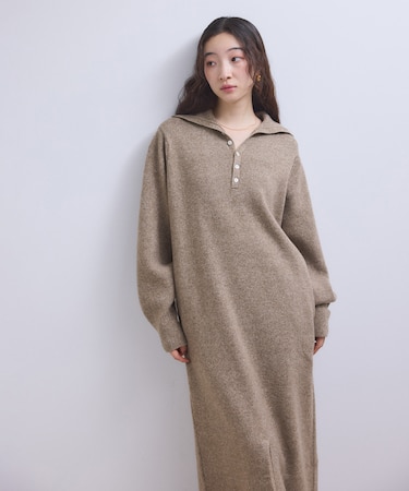 【WEB限定】2WAYニットポロワンピース