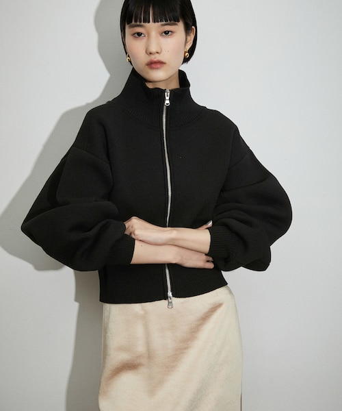 WEB限定】ショートジャカードドライバーズニット｜アダムエロペ