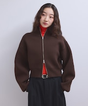【WEB限定】ショートジャカードドライバーズニット