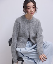 【WEB限定】フラッフィージップショートカーディガン