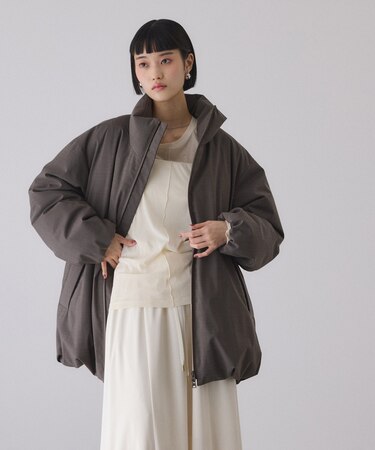 【サステナブル】ウールMIXミドルダウン/撥水