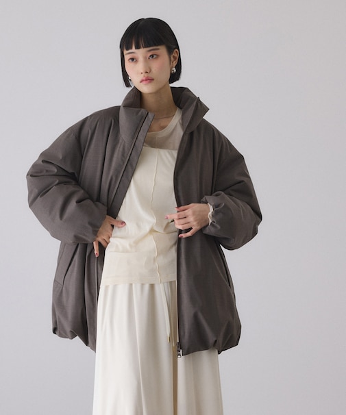 【サステナブル】ウールMIXミドルダウン/撥水