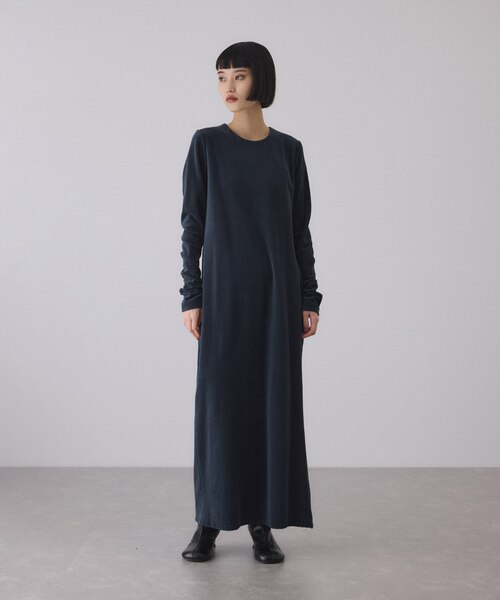 ベロア BOTANICAL DYED DRESS｜アダムエロペの通販｜&mall（アンド