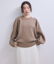 【WEB限定】ショルダータックニットプルオーバー