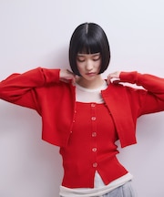 【WEB限定】キャミソールセットクロップドカーディガン