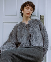 アルパカフラッフィーカーディガン