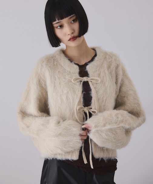 アルパカフラッフィーカーディガン