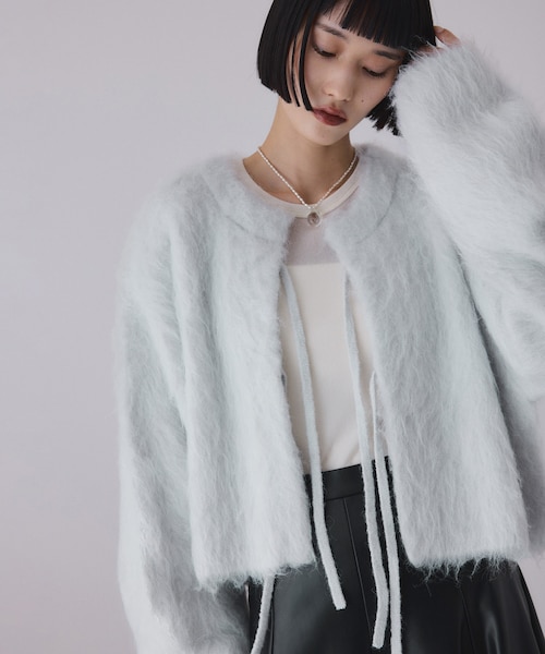アルパカフラッフィーカーディガン｜アダムエロペの通販｜&mall
