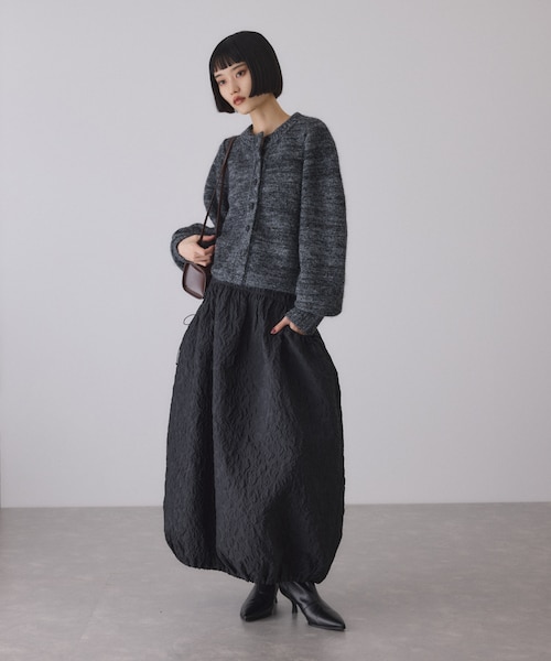 アダムエロペ（ADAM ET ROPE’）/ジャガードギャザースカート ジャガードギャザースカート｜アダムエロペの通販｜&mall（アンド