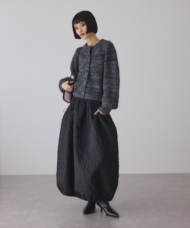 ジャガードギャザースカート