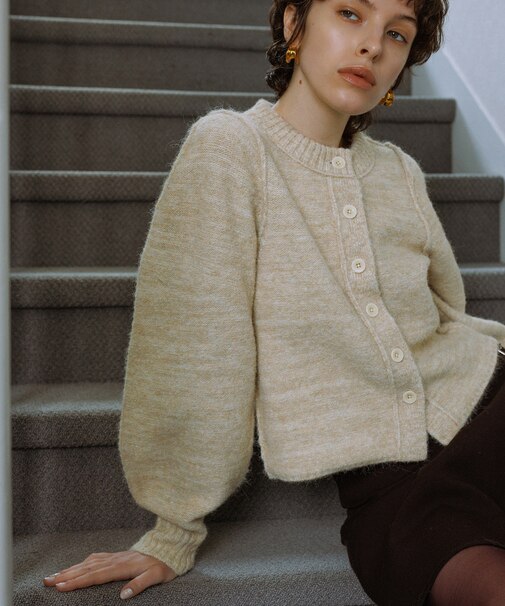 MIXヤーンカーディガン