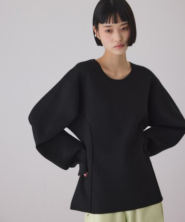 スムースニットフォルムトップス