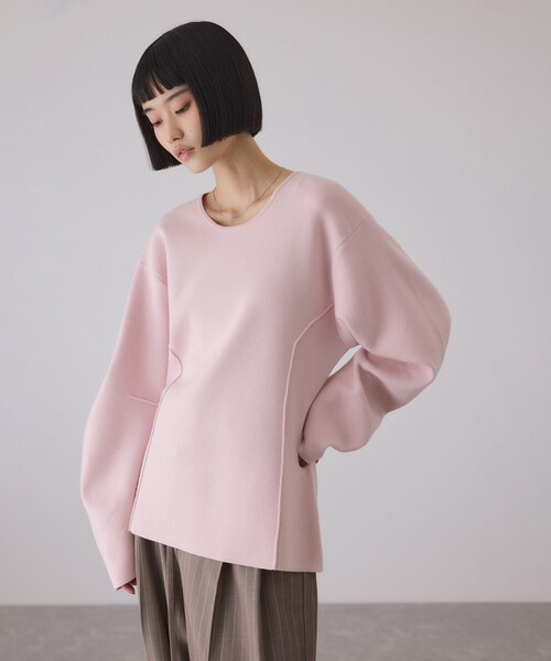 ADAM ET ROPE' 　スムースニットフォルムトップス スムースニットフォルムトップス｜アダムエロペの通販｜&mall（アンド