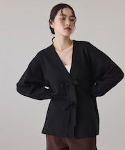 【サステナブル】マルチwayリボンミドルカーディガン