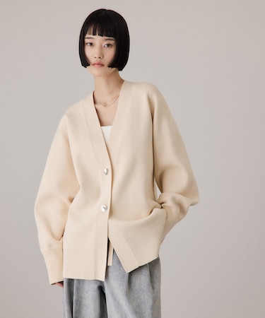 【サステナブル】マルチwayリボンミドルカーディガン