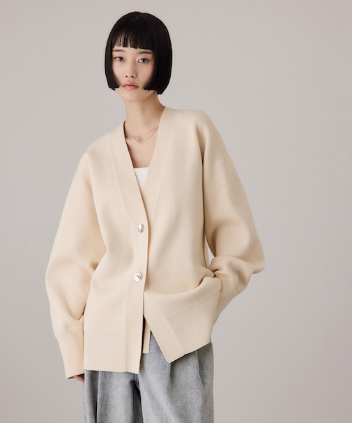 【サステナブル】マルチwayリボンミドルカーディガン