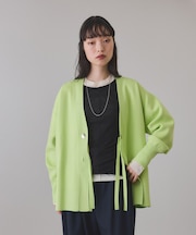 【サステナブル】マルチwayリボンミドルカーディガン