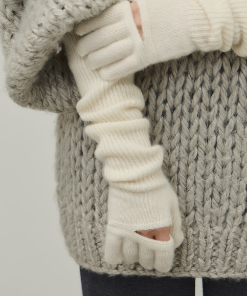 【EMOELLE】カシミヤロングニットグローブ