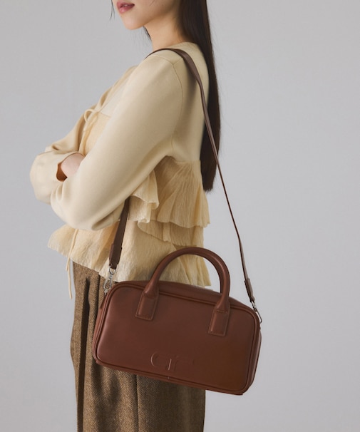 【サステナブル】ロゴスクエアボストンバッグ