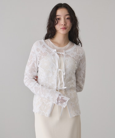 2WAYホールジャガードトップス