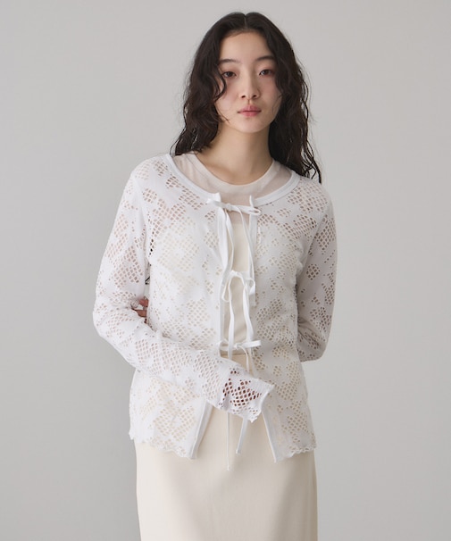 2WAYホールジャガードトップス