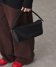 スプリットレザートップハンドルバッグ