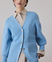 【サステナブル】フォルムリブカーディガン