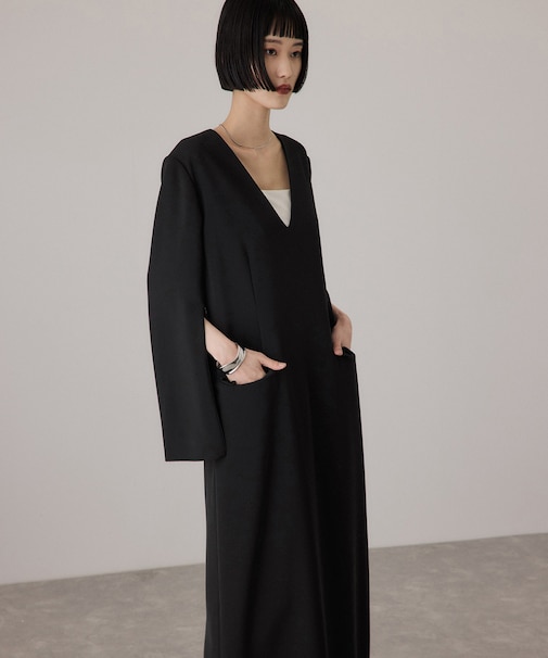 【サステナブル】スリットスリーブワンピース