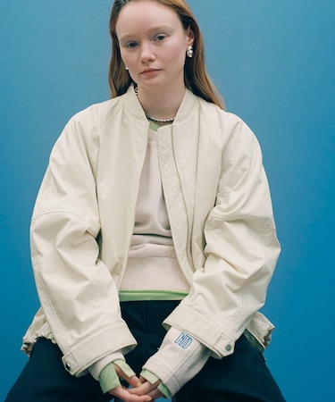 【サステナブル】グランウォームシルエットブルゾン/撥水