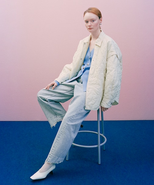 2WAYキルティングシャツジャケット