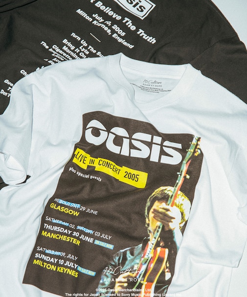 【oasis 10Culture / ADAM ET ROPE'】Tour Poster Design TSH