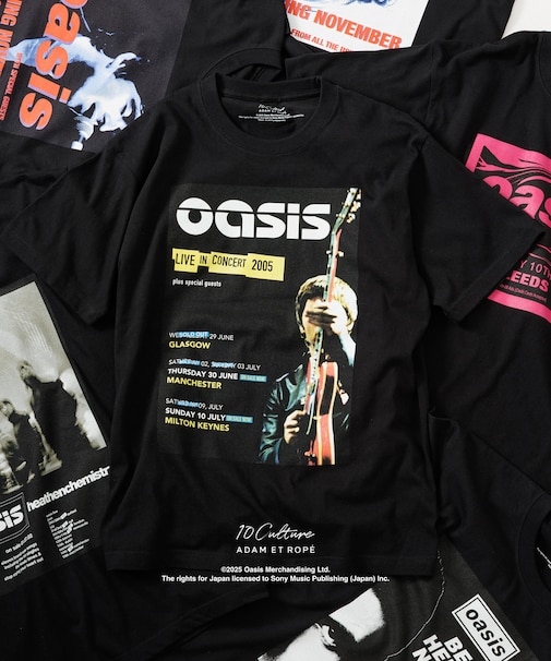 【oasis　10Culture / ADAM ET ROPE'】Tour Poster Design TSH