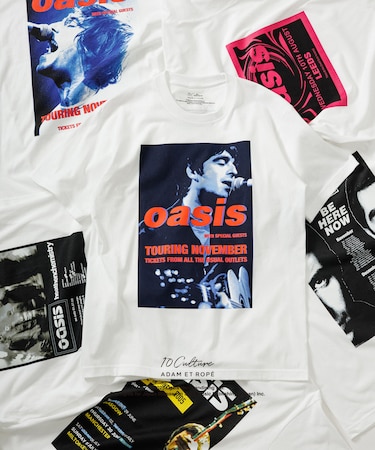 【oasis　10Culture / ADAM ET ROPE'】Tour Poster Design TSH