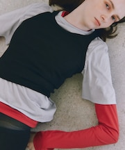 3レイヤードジャージートップス