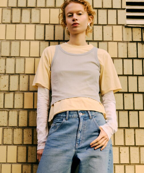 3レイヤードジャージートップス