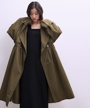 【WEB限定】・【サステナブル】スタンドカラーロングモッズコート