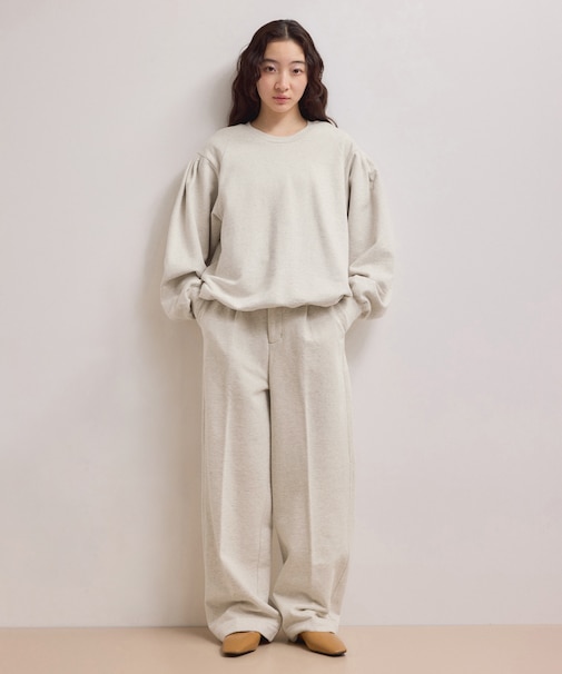 【WEB限定】スウェットワイドスラックス