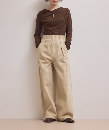 【WEB限定】・【サステナブル】ディープライズワイドデニム