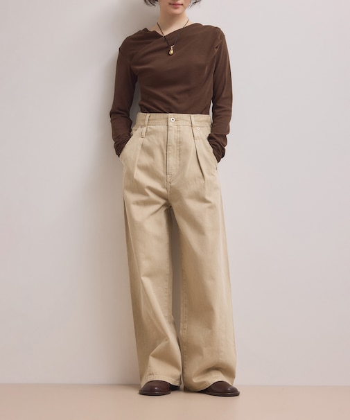 【WEB限定】・【サステナブル】ディープライズワイドデニム