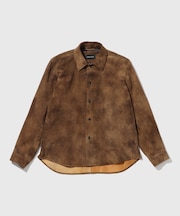 ヴィンテージ加工 ゴート スエード シャツ