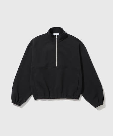 ダンボールスウェット ハーフジップ PO