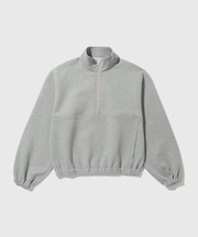 ダンボールスウェット ハーフジップ プルオーバー