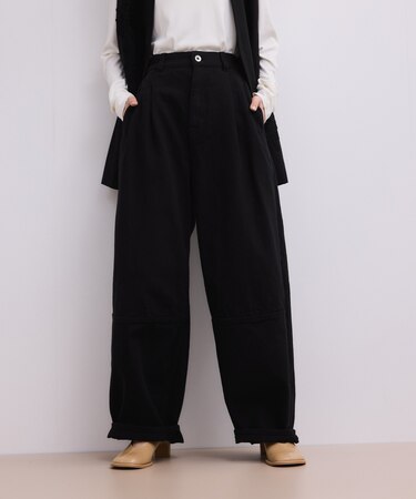 コットンリネンカーヴィーパンツ