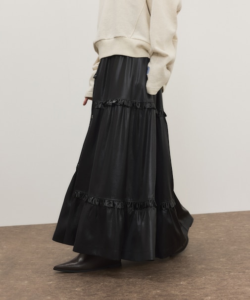 ミニフリルボリュームギャザースカート